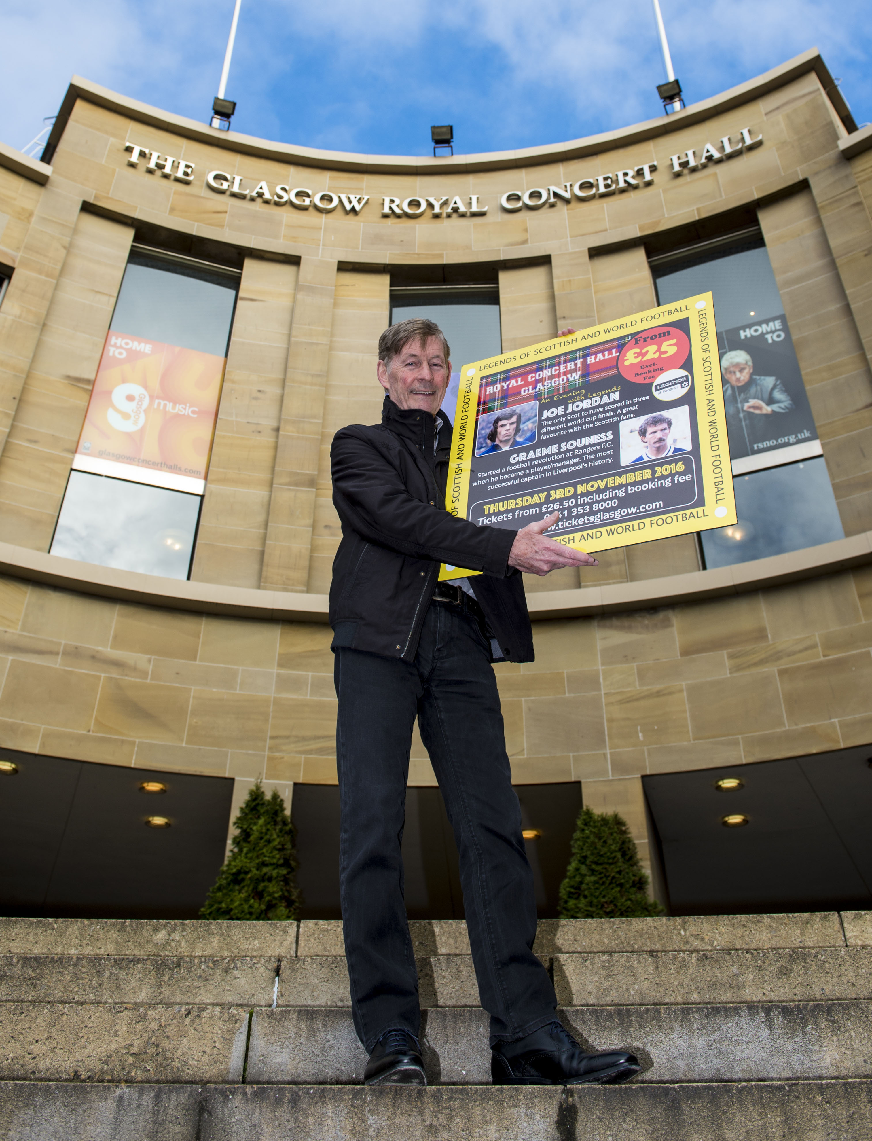24/10/16 ROYAL CONCERT HALL - GLASGOW Jim McCalliog was on hand to promote the inaugural Legends of Football event.
