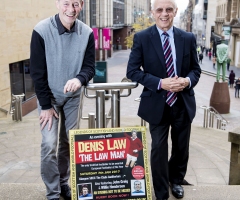 26/10/16 ROYAL CONCERT HALL - GLASGOW Jim McCalliog (left) and Willie Henderson promoting the second Legends of Football event